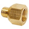 Reducer M10 male x G1/4 female (brass) Reducer M10 male x G1/4 female (brass)