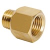Reducer M12x1.5 male x G1/4 female (brass) Reducer M12x1.5 male x G1/4 female (brass)