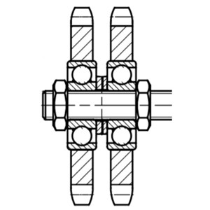 ROSTA N 3/4-12 D  Sprocket Wheel Sets Type N Duplex
