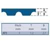 AT5-1050-6 SYNCHRO-POWER Timing Belt AT5-1050-6 SYNCHRO-POWER Timing Belt