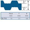 DL-T10-1000-10 SYNCHRO-POWER Timing Belt