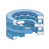 52408 SKF thrust ball bearing, double direction