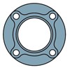 FYC 504 SKF Round flanged housing