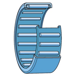 HK0306 TN SKF drawn cup needle roller bearing with open ends