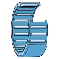 HK0408 SKF drawn cup needle roller bearing with open ends