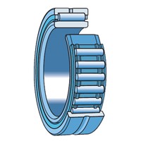 NKIS 17 SKF needle bearing with ribs, with inner ring, heavey series