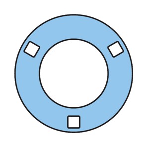 PF90 SKF Round flanged pressed steel (housing only)