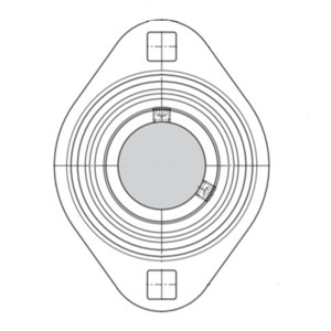 PFT 52 SKF Two bolt oval flanged pressed steel (housing only)