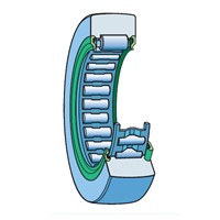 RNA 4826 SKF needle roller bearing, with machined ring, no inner ring