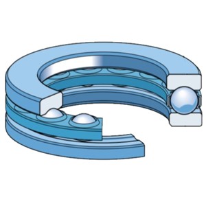 51106 SKF thrust ball bearing, single direction