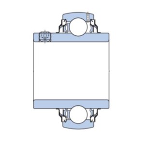 YAR 205-2RF SKF Insert, inner ring extended on both sides grub screw