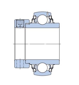 YEL 205-2F SKF Insert, inner ring extends both sides, eccentric collar